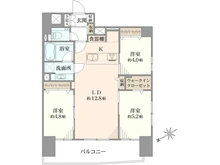 【東京都/豊島区北大塚】レーベンハイム大塚弐番館 間取り図
