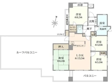 【東京都/墨田区墨田】リリーベル墨田リバーコースト 間取り図