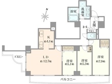 【東京都/江東区大島】ザ・ガーデンタワーズ サンライズタワー 間取り図