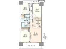 【東京都/足立区小台】グランマークスツインフォート B棟 間取り図