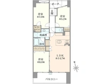 【東京都/江東区東砂】グランアジール東京アクアレジデンス 間取り図