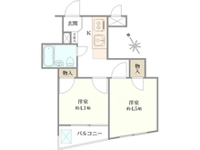 【東京都/品川区荏原】ミリオンコート目黒不動前 間取り図