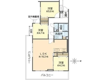 【東京都/墨田区東向島】百花園パーク・ホームズ 間取り図
