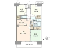 【東京都/豊島区池袋本町】プラウドシティ池袋本町 間取り図