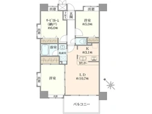【東京都/東村山市栄町】ライオンズステーションプラザ久米川 間取り図