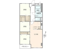 【埼玉県/さいたま市中央区上落合】松栄上落合マンション 間取り図