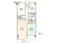 【東京都/北区浮間】ハイラーク新赤羽 間取り図