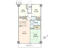 【東京都/板橋区徳丸】クリオ赤塚壱番館 間取り図