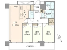 【東京都/北区上十条】ザ・タワー十条 間取り図
