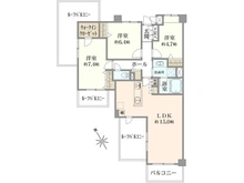 【東京都/板橋区小茂根】コスモ小竹向原ガーデンフォルム 間取り図