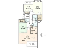 【東京都/豊島区目白】朝日マンション目白 間取り図