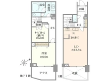 【東京都/板橋区赤塚新町】カテリーナ赤塚フレックス 間取り図