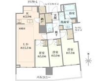 【東京都/豊島区南池袋】ブリリアタワー池袋 間取り図