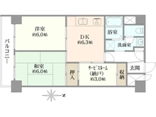 【東京都/豊島区東池袋】パレ・ドール池袋 間取り図