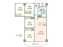 【東京都/板橋区坂下】蓮根ファミールハイツ 1号棟 間取り図