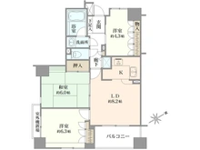 【東京都/調布市多摩川】クリオ京王多摩川壱番館 間取り図