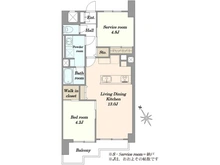 【東京都/荒川区町屋】ライオンズマンション町屋 間取り図