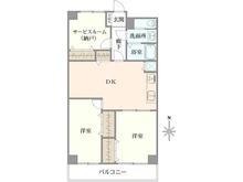 【東京都/板橋区蓮根】東久蓮根ハイツ 間取り図