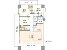 【埼玉県/朝霞市膝折町】レーベンハイム・フォレチッタガーデン 間取り図