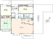 【東京都/板橋区坂下】コスモ蓮根アルティア 間取り図
