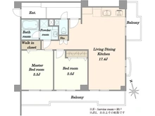 【東京都/板橋区常盤台】朝日常盤台マンション 間取り図