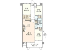 【埼玉県/志木市本町】ベルフール志木本町 間取り図