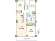 【東京都/板橋区小豆沢】小豆沢パーク・ファミリアB棟 間取り図