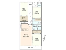 【東京都/北区東十条】東十条サンハイツA棟 間取り図