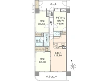 【東京都/板橋区東新町】レーベンハイム常盤台七番館 間取り図