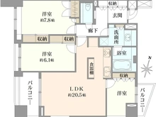 【東京都/渋谷区神泉町】グラーサ渋谷松濤 間取り図