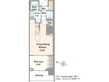 【東京都/新宿区高田馬場】パークシティ高田馬場 タワーレジデンス 間取り図