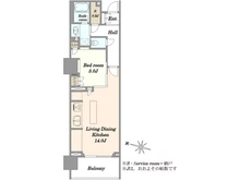 【東京都/新宿区高田馬場】パークシティ高田馬場 間取り図