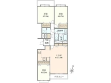 【東京都/渋谷区上原】上原グリーンハイム1号棟 間取り図