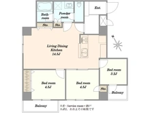 【東京都/渋谷区代々木】朝日プラザ代々木山手 間取り図