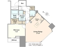 【東京都/渋谷区宇田川町】パークコート渋谷ザタワー 間取り図