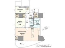 【東京都/港区北青山】パークコート北青山 間取り図