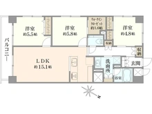 【東京都/渋谷区猿楽町】サンビューハイツ渋谷 間取り図
