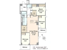 【東京都/港区南青山】南青山ユニハイツ 間取り図