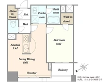 【東京都/渋谷区代々木】ファミール新宿グランスイートタワー 間取り図