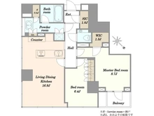 【東京都/港区六本木】ザ・レジデンス六本木 間取り図
