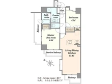 【東京都/渋谷区富ヶ谷】ヴィ―ナ・パルテール 間取り図