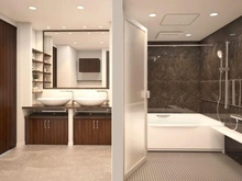 【東京都/渋谷区千駄ヶ谷】シビタス原宿 内装完成予想図（洗面所）：内装完成予想図に掲載されている、家具調度品等は価格に含まれません