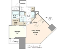 【東京都/渋谷区宇田川町】パークコート渋谷ザタワー 間取り図