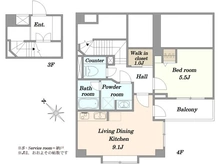 【東京都/渋谷区松濤】松濤ホームズ 間取り図