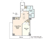 【東京都/目黒区三田】恵比寿ガーデンテラス壱番館 間取り図