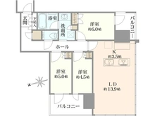 【東京都/港区港南】リビオタワー品川 間取り図