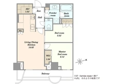 【東京都/渋谷区千駄ヶ谷】パークコート神宮北参道ザタワー 間取り図