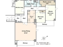 【東京都/港区南青山】ファミールコート南青山 間取り図