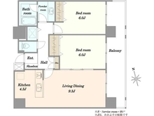 【東京都/渋谷区富ヶ谷】代々木公園パーク・ホームズ 間取り図