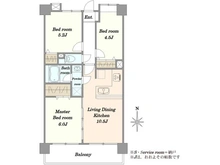 【東京都/世田谷区南烏山】ライオンズマンション芦花公園 間取り図